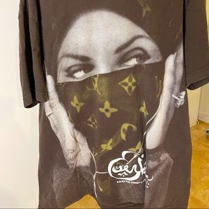 DISSIZIT Vintage Graphic Tee Brown